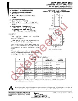 SN74AHCT132DR datasheet  